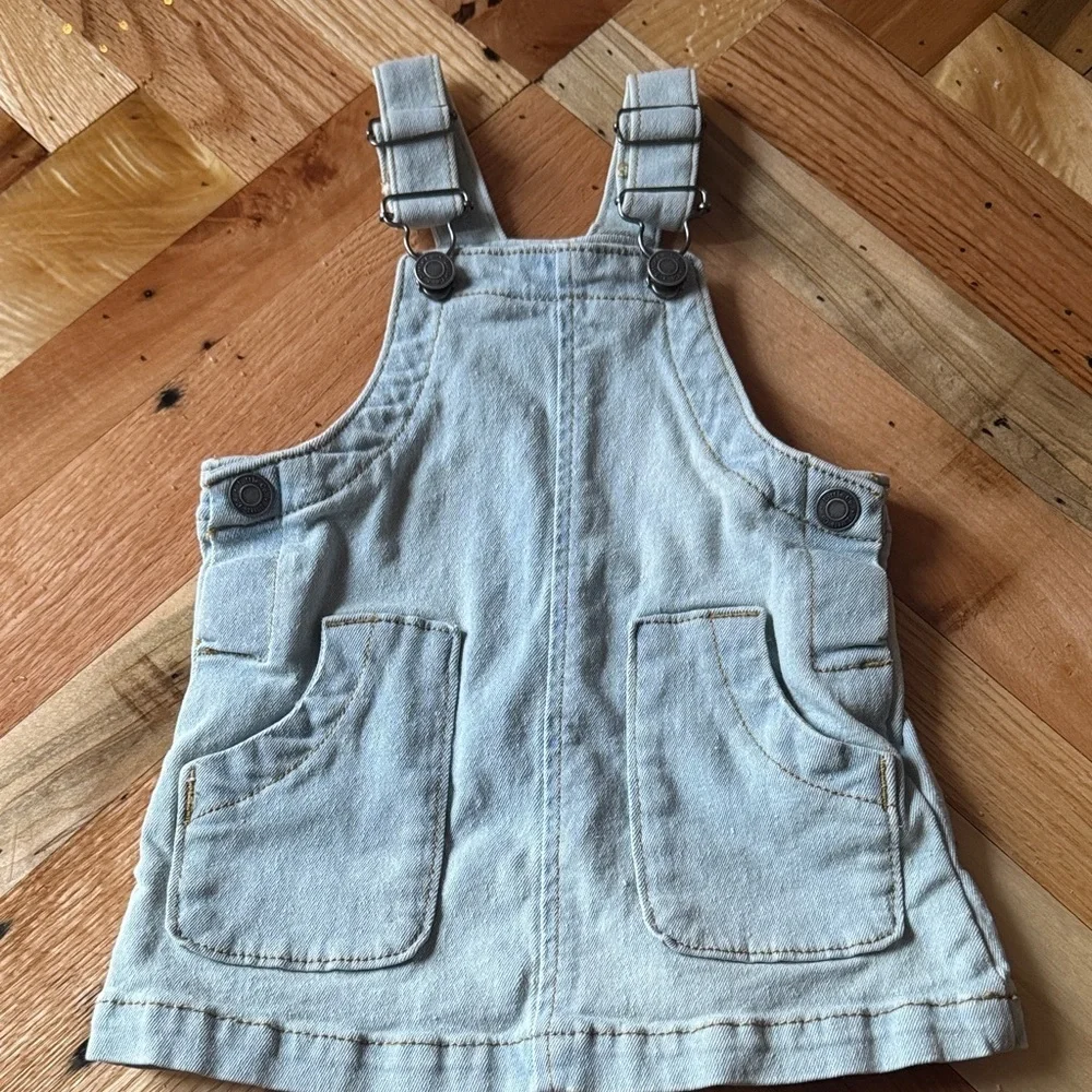 Floral Hoodie, Denim Overalls, and Pink Sweater Set
